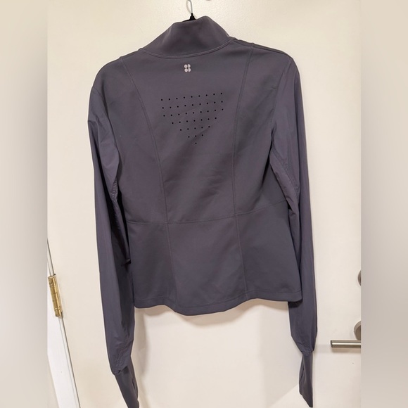 💜Sweaty Betty Purple/Gray Women's Jersey Long Sleeve Top💜STUNNING 💜 - Picture 12 of 16